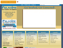 Tablet Screenshot of palatinechamber.com